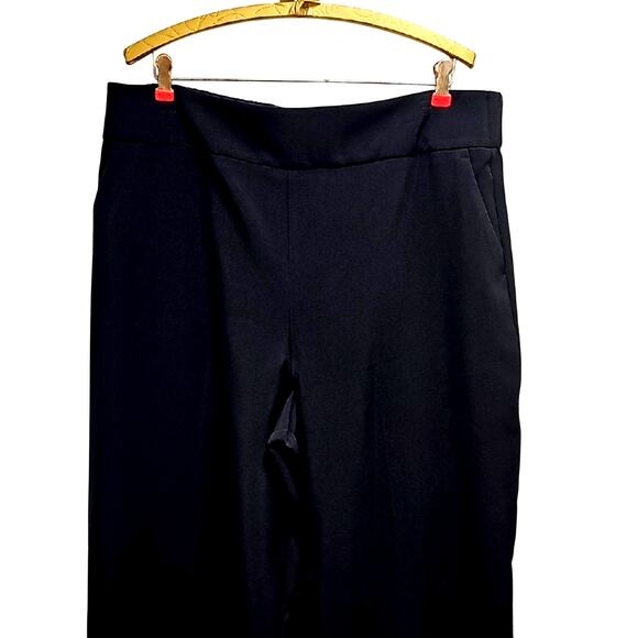 Nine West Sophisticated Black Wide Leg Pull On Women's Dress Pants XL (NWT) - Picture 3 of 9